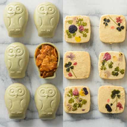 フクロウとフラワーシャワーの個包装セット